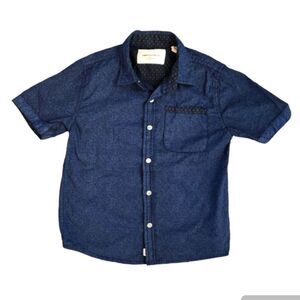 EC PAPER DENIM & CLOTH 100% COTTON SHORT SLEEVE BUTTON UP SHIRT SZ. 5